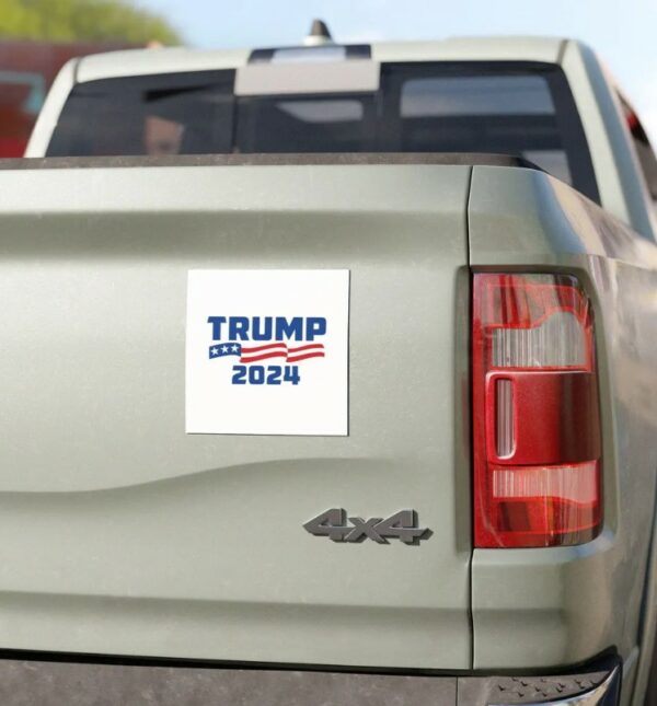 Donald Trump 2024 Car Magnet - Political Campaign President Patriotic Bumper Sticker, Vehicle Decor, USA Election Gift1