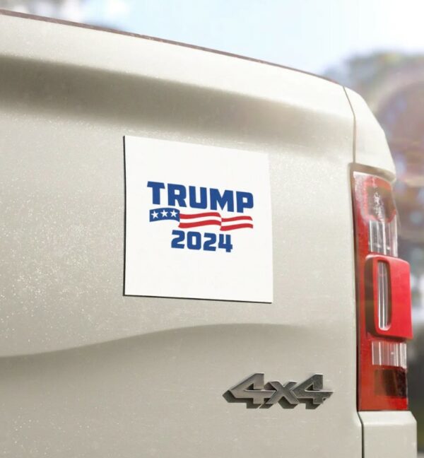 Donald Trump 2024 Car Magnet - Political Campaign President Patriotic Bumper Sticker, Vehicle Decor, USA Election Gift2