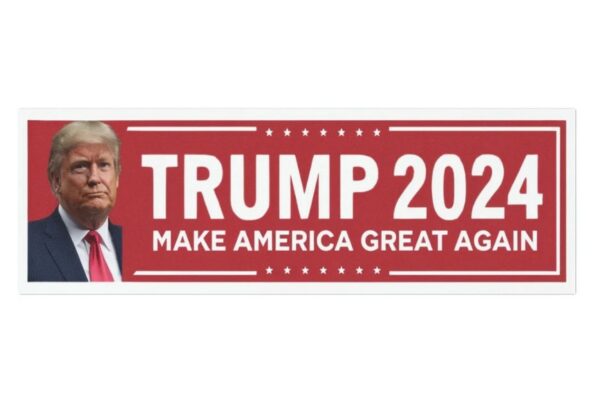 Donald Trump 2024 Car Magnet Political Car Decal Patriotic Bumper Sticker Republican Campaign Merchandise Conservative Gift Election 2024