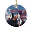 Donald Trump 2024, Christmas Tree Decor, Political Trends, Ceramic Ornament, Holiday Gift, Failed Attempt, Trump Shot, Gift for her of Him.