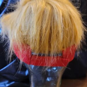 Donald Trump 2024 MAGA Hat with Wig Gift, Trump Hair Hat, Trump Halloween Costume. Trump Presidential 2024 Bling Gift. US President Election2