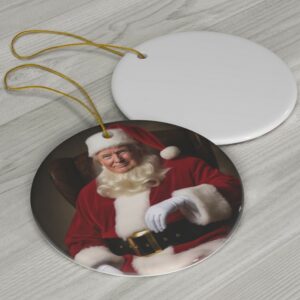 Donald Trump Christmas Ornament Acrylic with Ribbon Trump 2024 Christmas Gift Donald Trump Santa Secret Santa Gift MAGA1