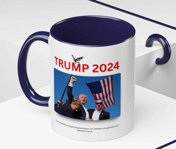 Donald Trump Collectible Mug - American Flag Cross - Accent Coffee Mug (11, 15oz)1