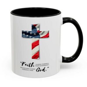 Donald Trump Collectible Mug - American Flag Cross - Accent Coffee Mug (11, 15oz)3