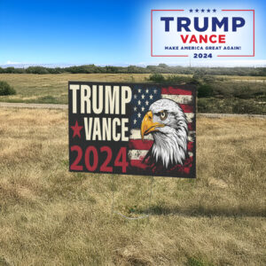 Donald Trump JD Vance 2024 Eagle Design lawn Yard Sign3