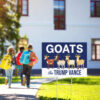 Donald Trump Lawn Sign, Goats For Trump Vance Yard Sign, Republican Garden, Trump Vance 2024 Yard Sign,