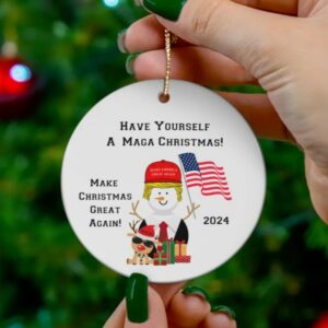 Donald Trump Ornament - Trump Christmas Ornament - Maga Ornament - Trump Ornament - Ornaments - Make American Great Again Ornament1