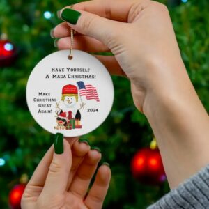 Donald Trump Ornament - Trump Christmas Ornament - Maga Ornament - Trump Ornament - Ornaments - Make American Great Again Ornament2