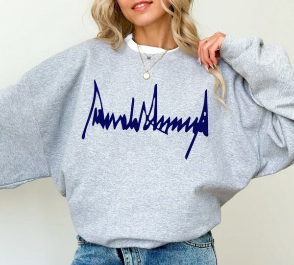 Donald Trump Signature Sweatshirt, Trump 2024 Hoodie, Take America Back, Trump 2024, American Flag