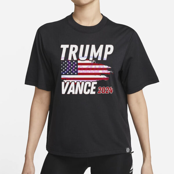 Donald Trump Vance 2024 Flag Maga Shirt1