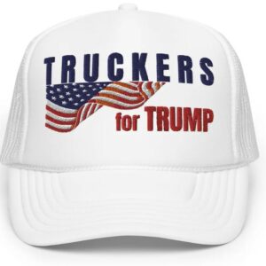 Embroidered Truckers for Trump Hat, Take America Back, Trump Rally Supporter Cap, Patriotic Flag Support Trump Hat, 2024 Election Gift.1