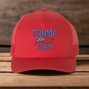 Embroidered Trump 2024 Hat, Make America Great Again Cap, Trump 2024 Trucker Hat, Trump 2024 Hat, Trump Trucker Hat, Adjustable Trump Cap1