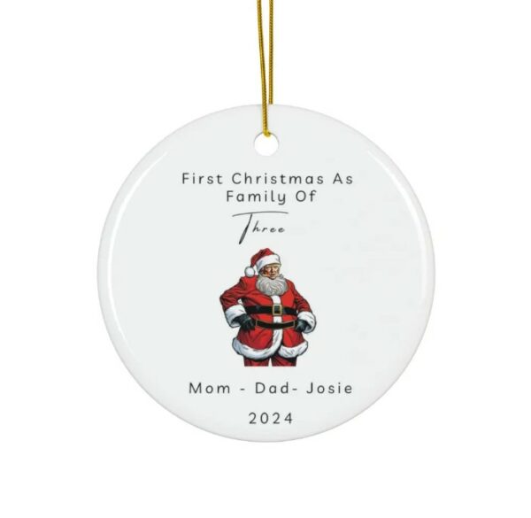 Family Trump Christmas Ornament, Personalized Ornament With Names, 2024 First Christmas Ornament For Family