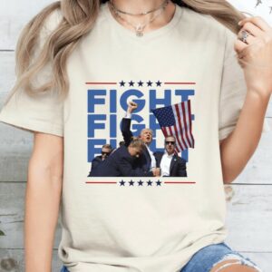 Fight Fight Fight Trump T-Shirt For Trump Campaign 2024 Make America Great Again MAGA Shirt for Women Presidential Campaign1