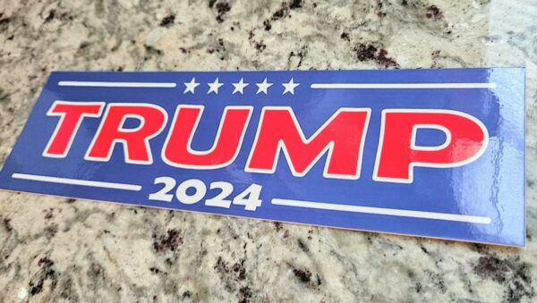 Full size Trump bumper sticker - Free shipping! - IT'S HUGE! - Trump 2024