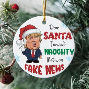 Funny Trump Christmas Ornament, Donald Trump Xmas Keepsake, Political Trends, Christmas Tree Ornament, Fight For America, Gift For Her Him1
