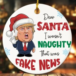 Funny Trump Christmas Ornament, Donald Trump Xmas Keepsake, Political Trends, Christmas Tree Ornament, Fight For America, Gift For Her Him2