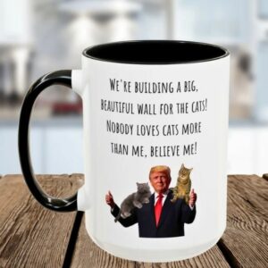 Funny Trump Coffee Mug with Cats MAGA Trump Gift Take America Back Conservative Mug (11, 15oz)