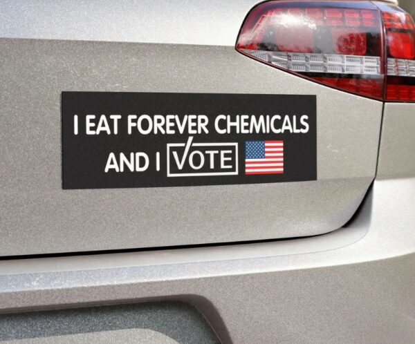 Funny election magnet vote Trump 2024 Kamala election magnet for car funny halloween skeleton magnet PFAS forever chemicals political vote1