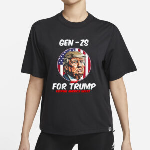 Gen Zs For Trump Keeping America Great President 2024 T-Shirts1