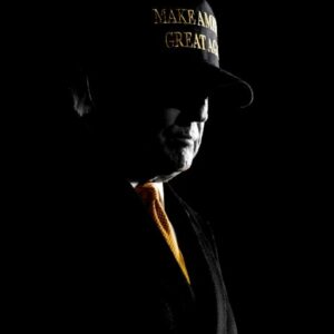 Gold Dark MAGA Hat