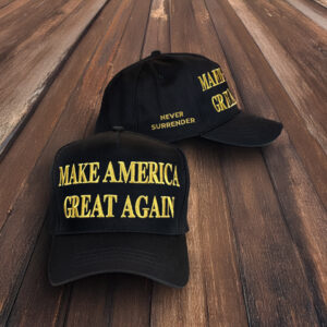 Gold Dark MAGA Hat