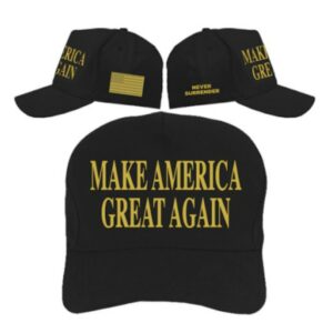 Gold Dark MAGA Hat