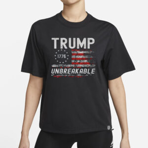 Good Support Trump Unbreakable President Donald Trump Us Flag T-Shirt1