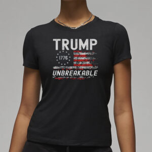 Good Support Trump Unbreakable President Donald Trump Us Flag T-Shirt3