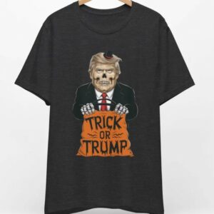 Halloween Trump Shirt, Trick or Trump Shirt, Donald Trump Shirt, Trump Skeleton Shirt, US 2024 Election Shirt, Halloween Politics Shirt2