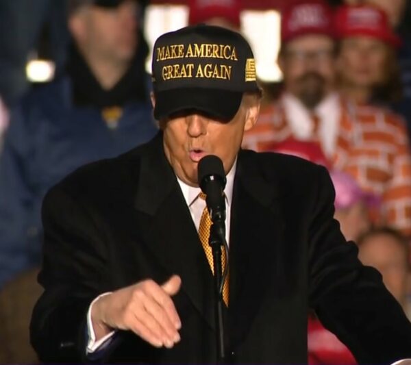 Hot Trump black gold MAGA hat cap win