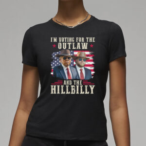 I'm Voting For The Outlaw And The Hillbilly Trump Vance 2024 T-Shirt Trump Vance Cowboy Tee Trump and JD Vance 2024 shirt3