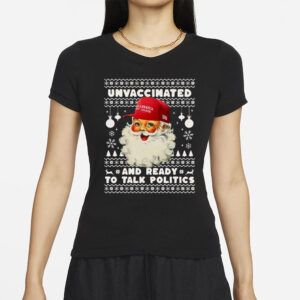 MAGA Santa shirt, Trump Christmas t shirt, Funny Political Santa Claus Crewneck T-shirt