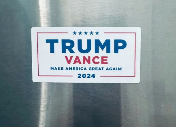 MAGNET - Trump Vance 2024 White Background Magnet - 3 inches