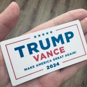 MAGNET - Trump Vance 2024 White Background Magnet - 3 inches1