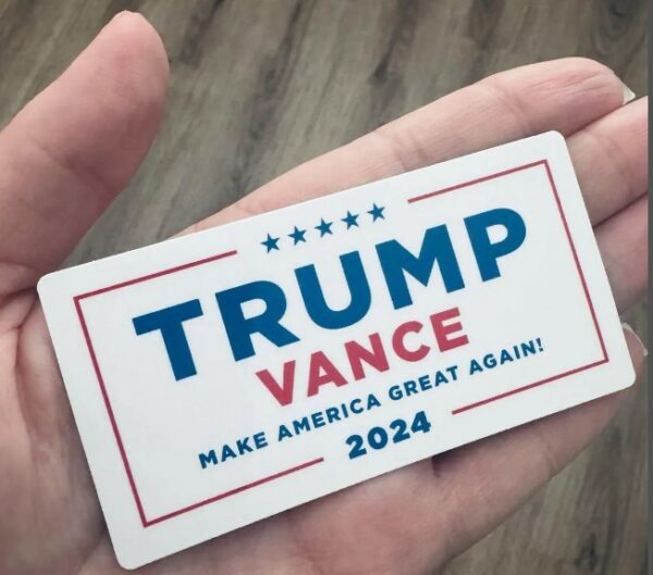 MAGNET - Trump Vance 2024 White Background Magnet - 3 inches1