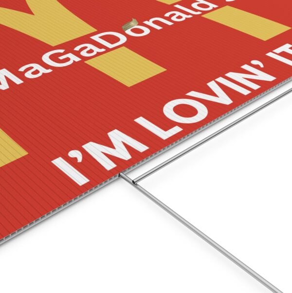 Magadonalds I’m Lovin’ It Yard Sign USA