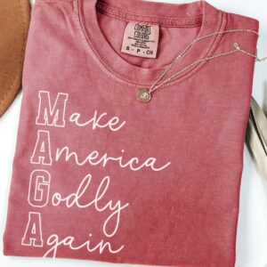 Make America Godly Again MAGA Shirt, Conservative Shirt, Catholic Shirt, Christian Shirt, Republican Shirt, Catholic Shirt For Women