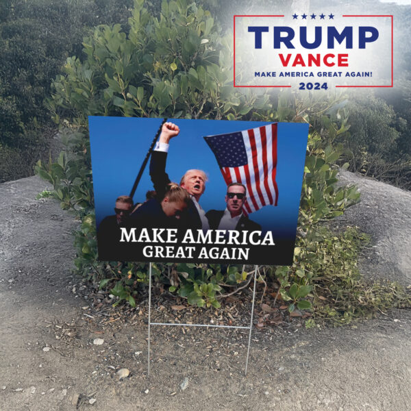 Make America Great Again Yard Sign, Vote Trump 2024 Yard Sign2