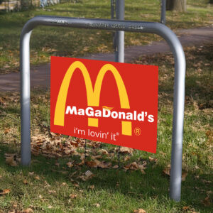 McDONALDs Trump vance i’m lovin’ it yard sign usa