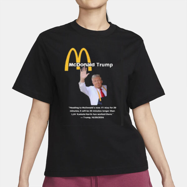 McDonald Trump - PERFECT GIFT for republican dad or boyfriend - , Funny Trump Fries , Donald Trump Making Fries, Trump Working at McDs2