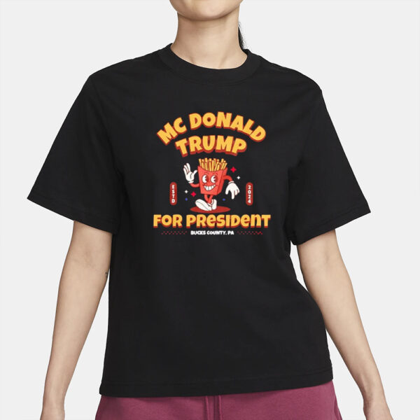 McDonald’s Trump for president shirt2