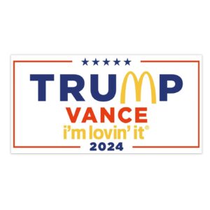 McDonald’s Trump vance Bumper Stickers