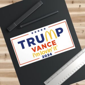 McDonald’s Trump vance Bumper Stickers US