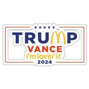 McDonald’s Trump vance Sticker