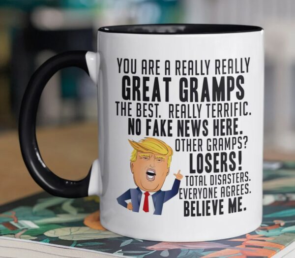 Personalized Funny Trump Coffee Mug, Custom Name Trump Mug, Trump Two Tone Mug, Donald Trump Mug, Trump Christmas Gift, Pro Trump Gift2