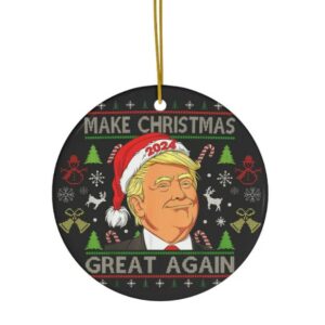 Political Christmas Ornaments Funny Ornaments Political Conversation Starter Christmas Tree Ornaments Trump Great Again Christmas Ornament1