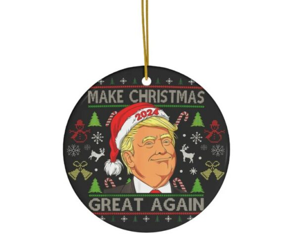 Political Christmas Ornaments Funny Ornaments Political Conversation Starter Christmas Tree Ornaments Trump Great Again Christmas Ornament1