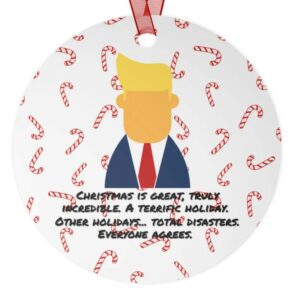 Political Ornament, Political Christmas Ornament, Gift Ornament, Christmas Ornament1