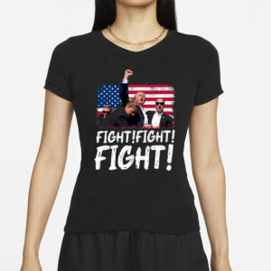 President Donald Trump 2024 Shirt, Trump Fight Fight Fight Shirt, God Bless Trump Shirt